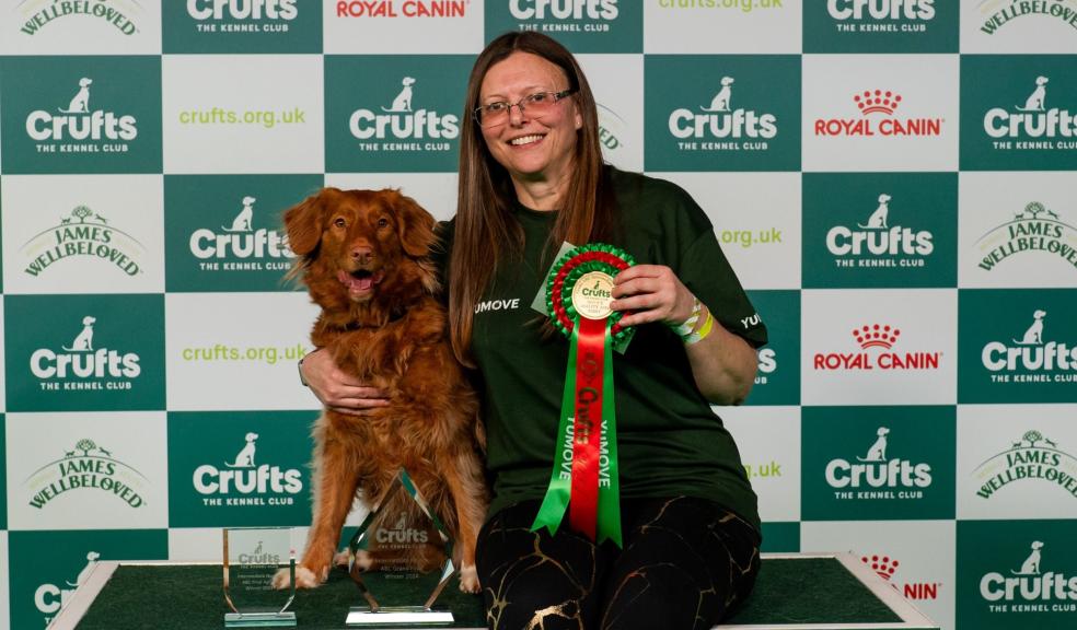 Crufts Intermediate Novice ABC Agility winner Janine and Nove Crufts Intermediate Novice ABC Agility winner Janine and Nove