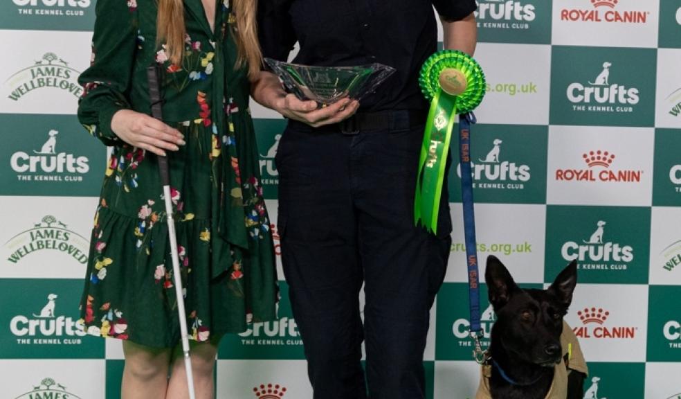 Crufts Kennel Club Hero Dog Award winner, Niamh, Darcy and Libby Clegg Crufts Kennel Club Hero Dog Award winner, Niamh, Darcy and Libby Clegg