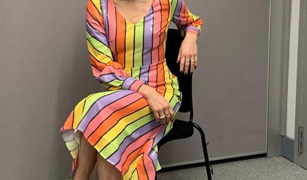 Fearne wearing Olivia Rubin dress donated to PDSA Fearne wearing Olivia Rubin dress donated to PDSA